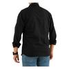 Bombe Yxc Trend Maker Men's Black Slim Fit Tight Fit Cotton Denim Shirt