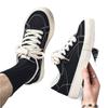 Zichao shoes summer niche black casual canvas shoes Japanese retro sports big head shoes