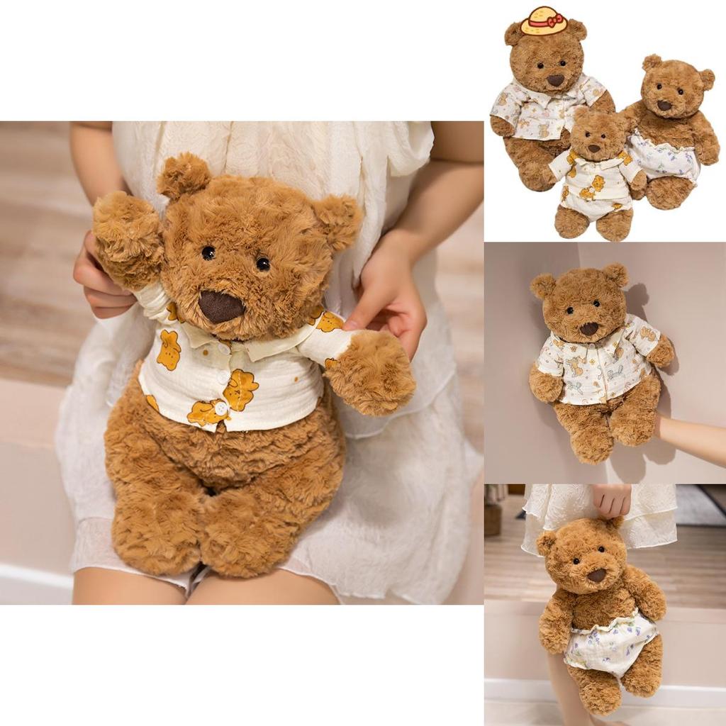 Adorable Barcelona Bear Plush Toy Cute Teddy Bear Pillow For Girls Birthday Gift