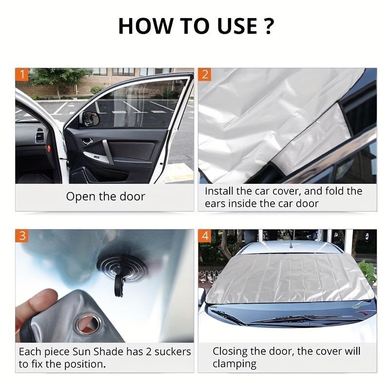 Car Windscreen Cover Front Cover Anti Snow Frost Sun Shield Dust Protector Heat Sun Mat Car Window Screen Cover