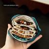 Jewelry Organizer Multiple Compartments High Capacity Travel Jewelry Storage Bag Zipper Delicate Clutch Bag for Women Travel