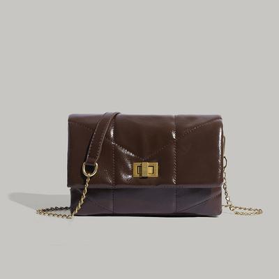 2025 New Rhombus Chain Bag Lady Temperament Fashion All-Match Shoulder Crossbody Bag Classic Style Diamond Small Bag