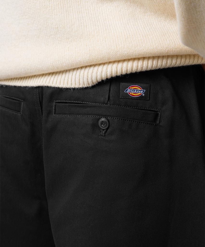 DICKIES Relaxed Single-Pleat Chino Pants Black