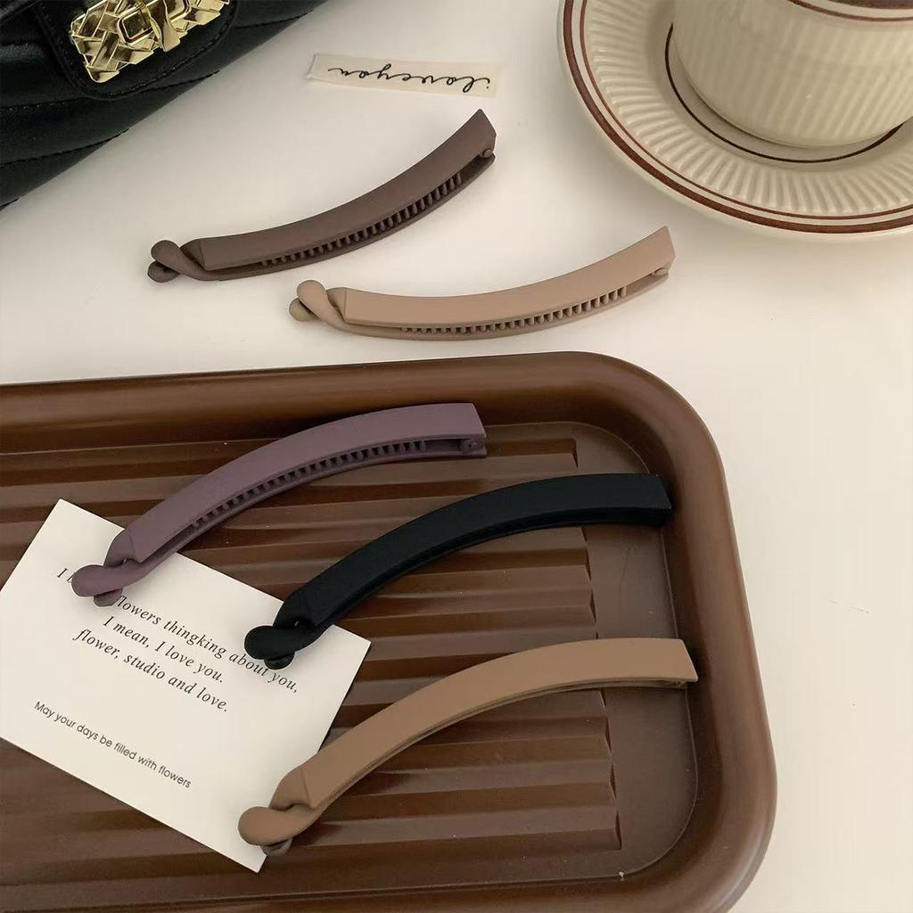 5pcs/4pcs matte banana clip vertical clip hair clip on the back of the head, new hairpin seamless ponytail clip headpiece