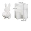 Egg Cup Mold White Eggshell Candle Holder Bunny Egg Tray Festive Easter Bunny Mold For Garden Decoration Party Supplies Home