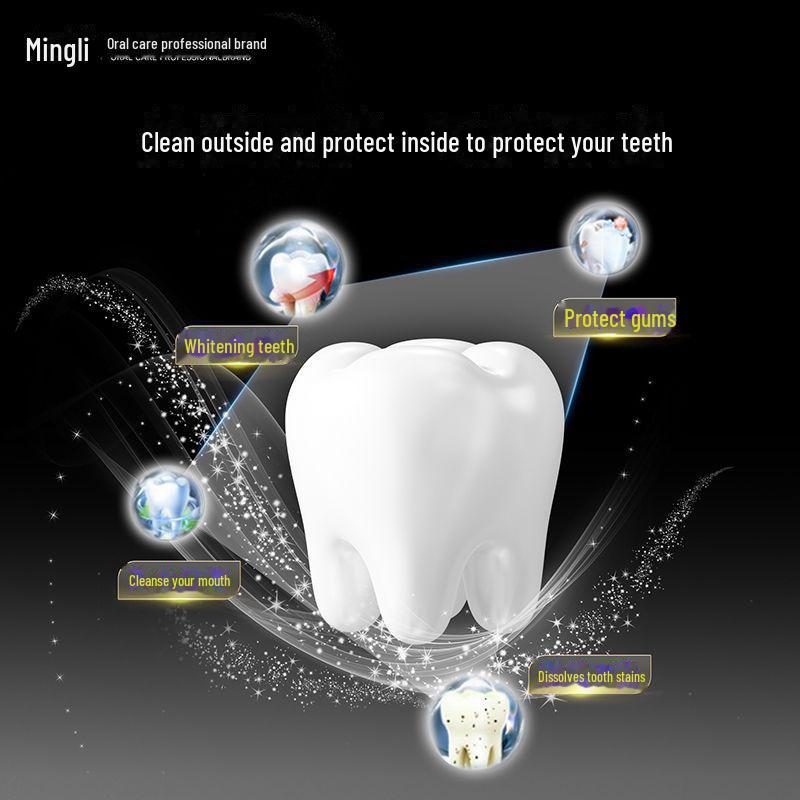 Mingli Stain Removal Toothpaste - Removes Yellow Stains, Whitens, Freshens Breath, Mint Flavor, 120g