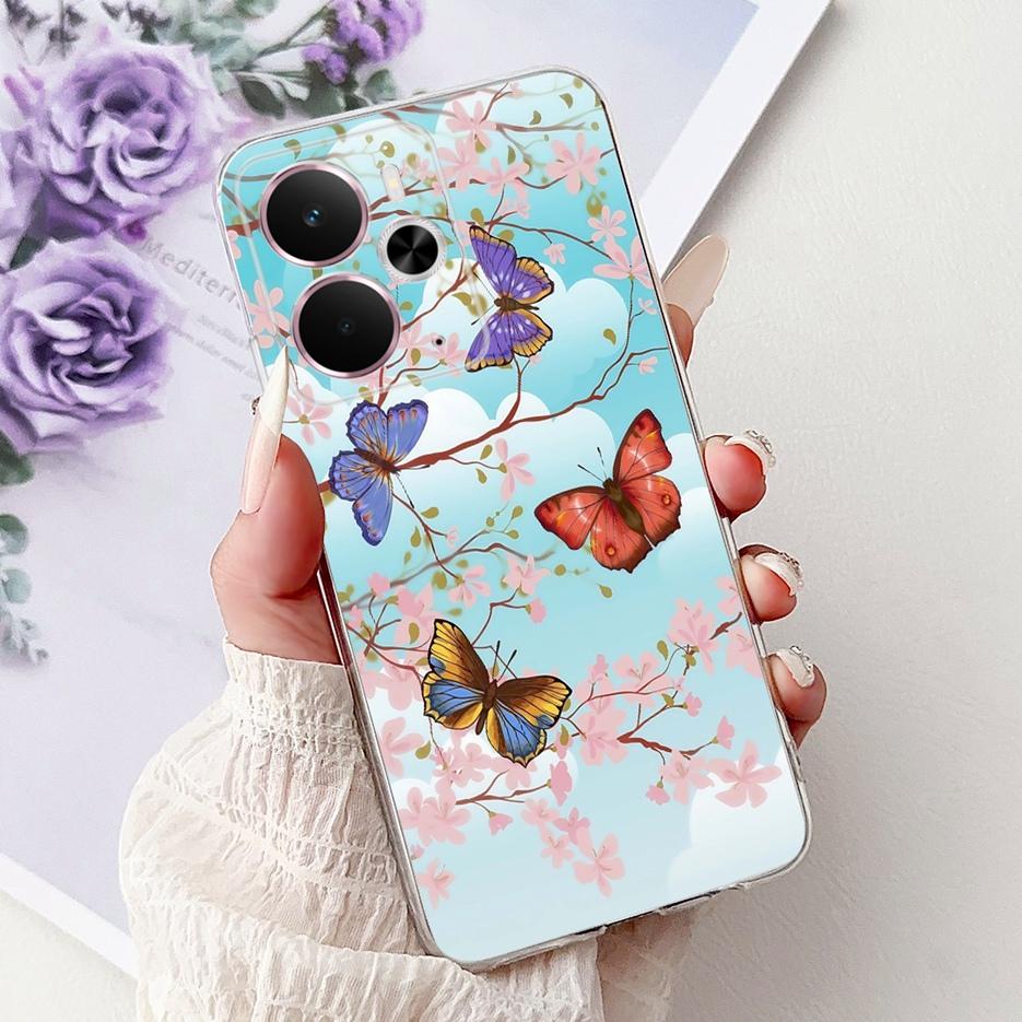 For Realme 14 5G Case RMX5075 Cool Dragon White Lion Painted Cover Soft Slim Phone Case For Realme 14T Realme14 T 5G Fundas Bags
