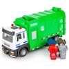 Green Garbage Truck Model With Sound And Light For Collectors And Kids Gift