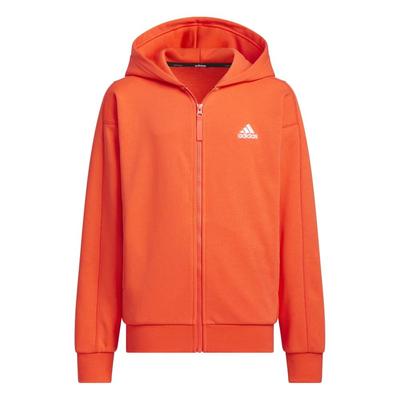 Warding Pack Locker geschnittener French Terry Full-Zip Hoodie für Kinder KPX95 Leuchtendes Rot (JP4922)