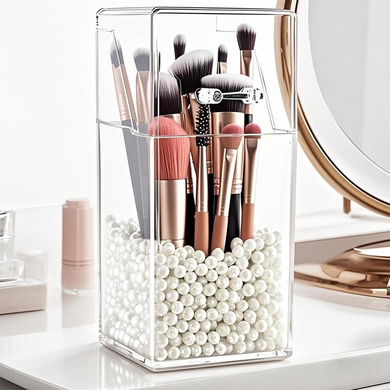 Clear Disposable Mask And Emesis Bag Storage Box Makeup Brush Storage Box Multifunctional Durable Practical Organizer Rack