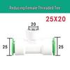 Quick Connect PPR Ball Valve PVC Elbow Tee, No Hot Melt, 4 Points/40 PE Water Pipe Fittings.