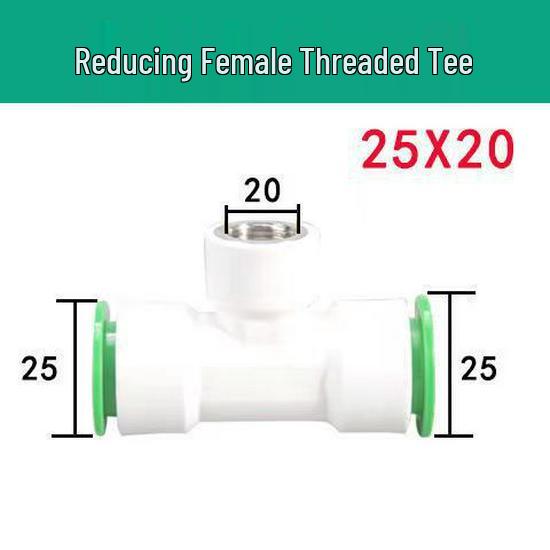 Quick Connect PPR Ball Valve PVC Elbow Tee, No Hot Melt, 4 Points/40 PE Water Pipe Fittings.
