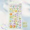 3D Embossed Diamond Stickers 6 Sheets Cartoon Theme, PVC Craft Stickers for Scrapbooking and Stationery Decoration - Perfect DIY