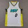 Kinder 2024-2025 Pacers #0 City Edition Haliburton Basketballtrikot - Weiß
