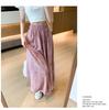 Summer 2025 Women's High-Waist Tie-Dye Ice Silk Wide-Leg Pants: Slim, Loose, and Casual.
