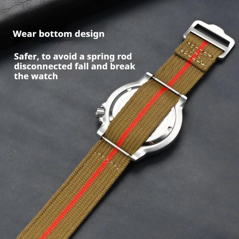 Advanced 20mm 22mm Nylon Strap For Seiko Tudor Hook And Loop Fastener Watchband Men Military Waterproof Wrist Bracelet For Omega