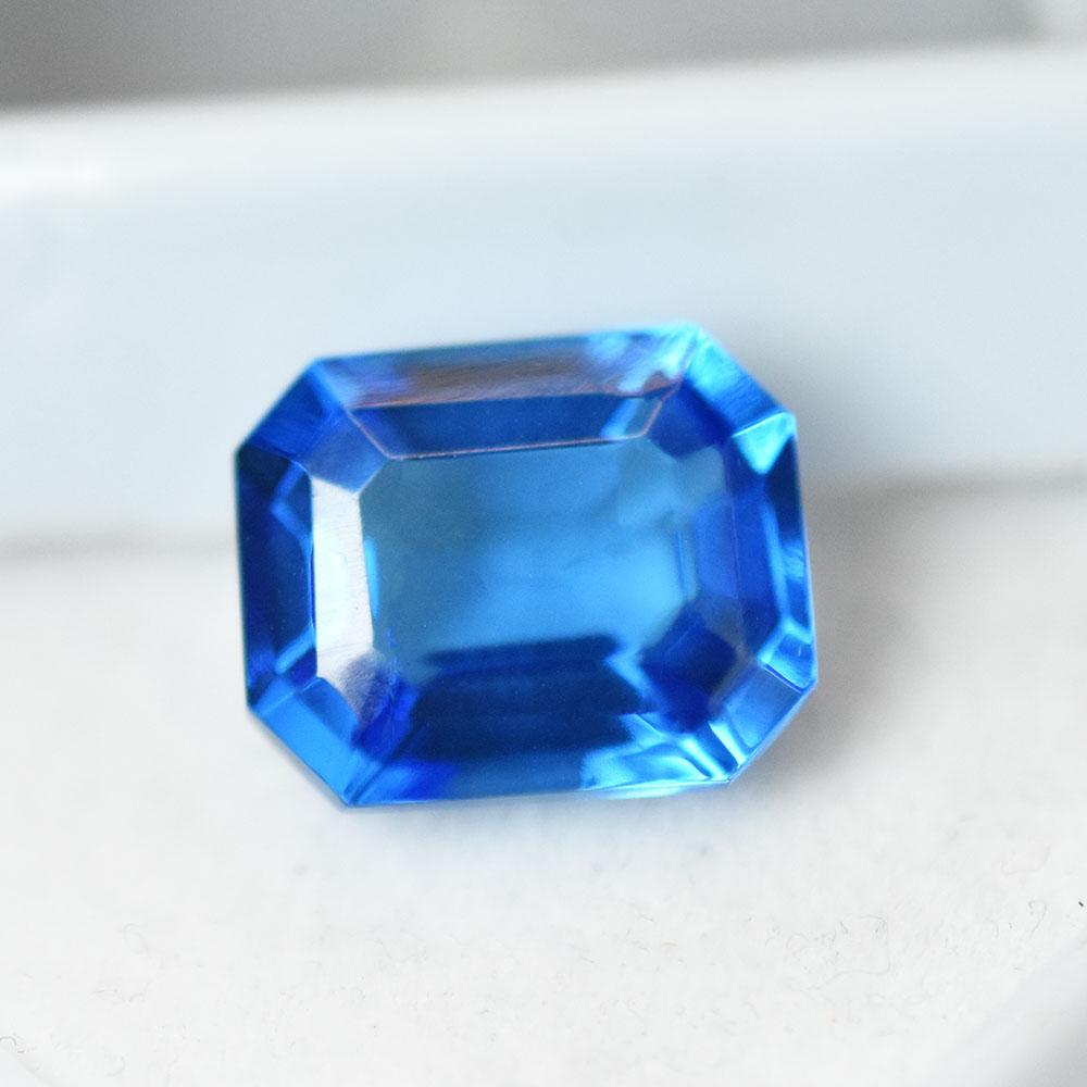 Sri Lanka Natural Blue Sapphire 11x9mm Emerald Cut Certified Loose Gemstones
