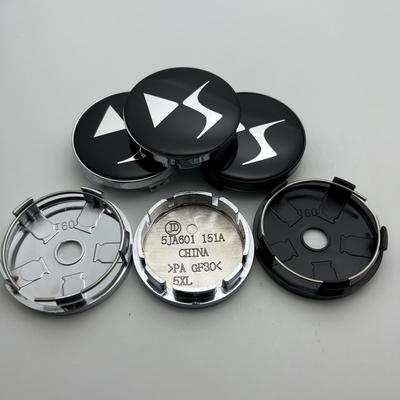 4ks 56mm 60mm Auto Obecná Kola Středové Krytky Náboje Nálepka pro DS DS3 DS5 DS6 Deesse Stylové Odolné Ráfky Auta Prachotěsný Kryt