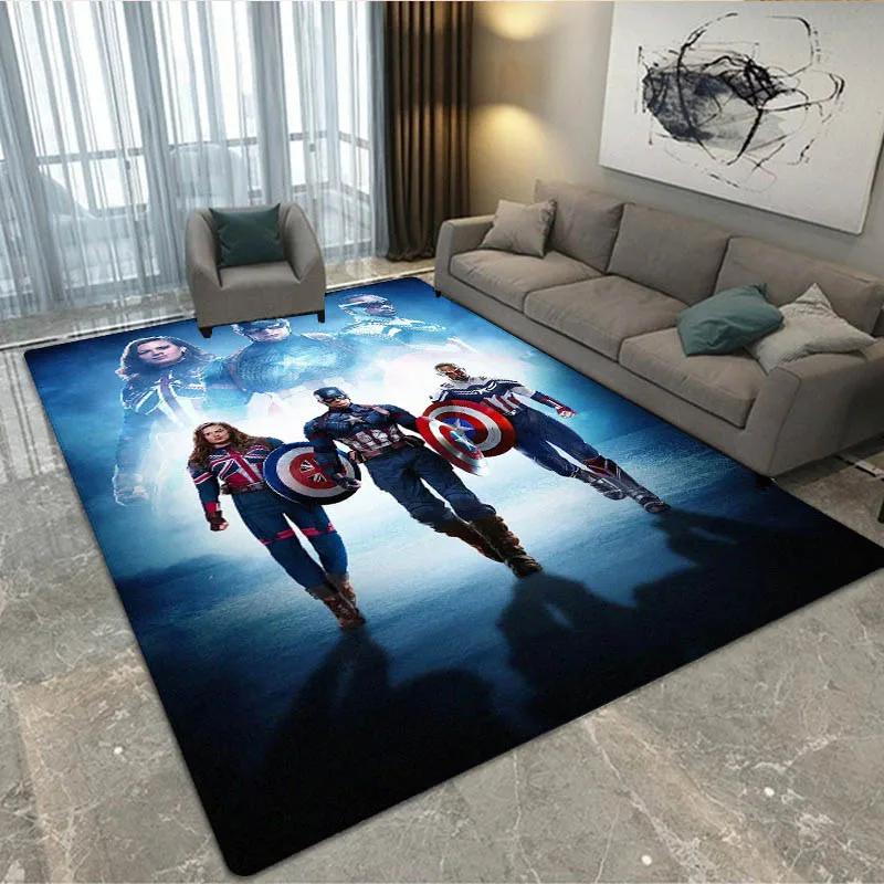 3D The Avengers Cartoon printed Carpet Living Room Bedroom Carpet Non-slip carpet home bedroom decor area rug Birthday Gift