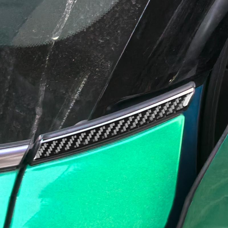 Carbon Fiber Car Accessories Front Windshield Modified Exterior Trim Cover Soft Sticker For Mini Cooper F60 Countryman 2017-