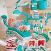 Dentist Kit for Toddlers Smart Dental Chair Playset Rotating Table Operating Light Water Function Educational Pretend Play Toys for Kids 2-4 Early