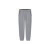 Solid Color Fleece High-Waisted Cuffed Casual Pants Men Bottoms Light-Gray 441615-03