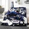 Mbappé Personalized Text Blanket Throw Customizable Blanket Warmthful Decor Versatile for Couch Chair Living Room Home Decor Four Seasons Multipurpose