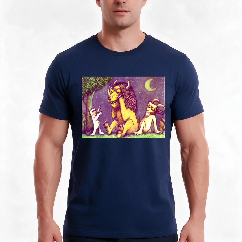 Max Where The Wild Things Are Tshirt Summer Casual Cotton Tee Oversized Streetwear Tops Vintage Graphic Print 100 Cotton