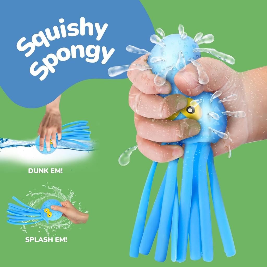 Octopus Water Balls Pool Toys for Kids Sensory Octopus Water Bomb Splash Balls Toddler Bath Toy Swimming Pool Floating Swim Toys