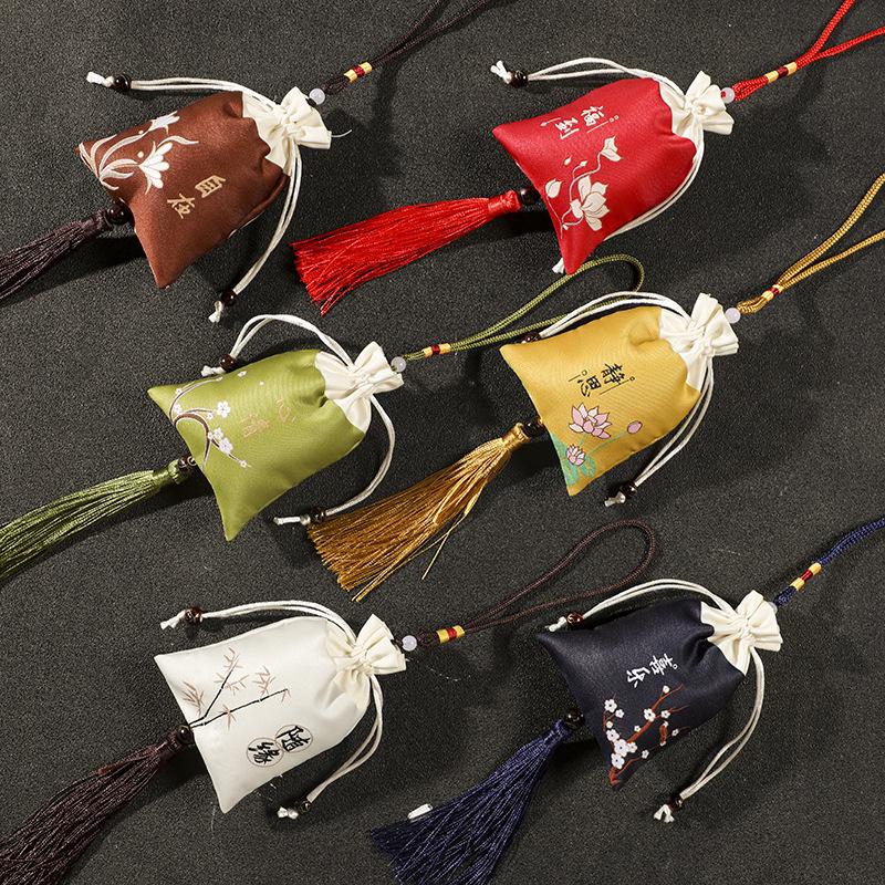 Zen Chinese style traditional ancient style tips Dragon Boat Festival sachet empty bag jewelry bag sachet embroidery purse sache
