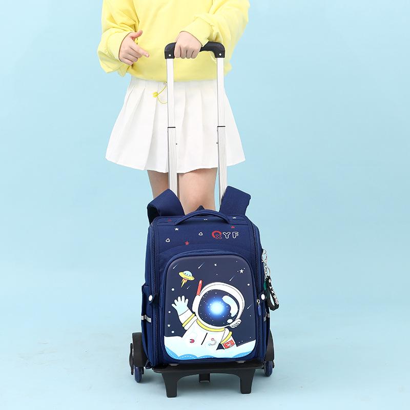 Capybara Unicorn Trolley School Bag for Girls - 2023, Detachable & Stair-Climbing