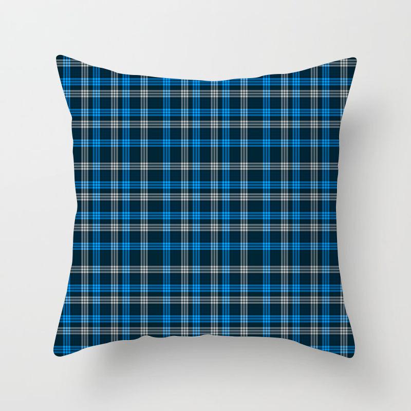 Scottish Red Plaid Pillowcase Home Sofa Pillow Cushion Cover