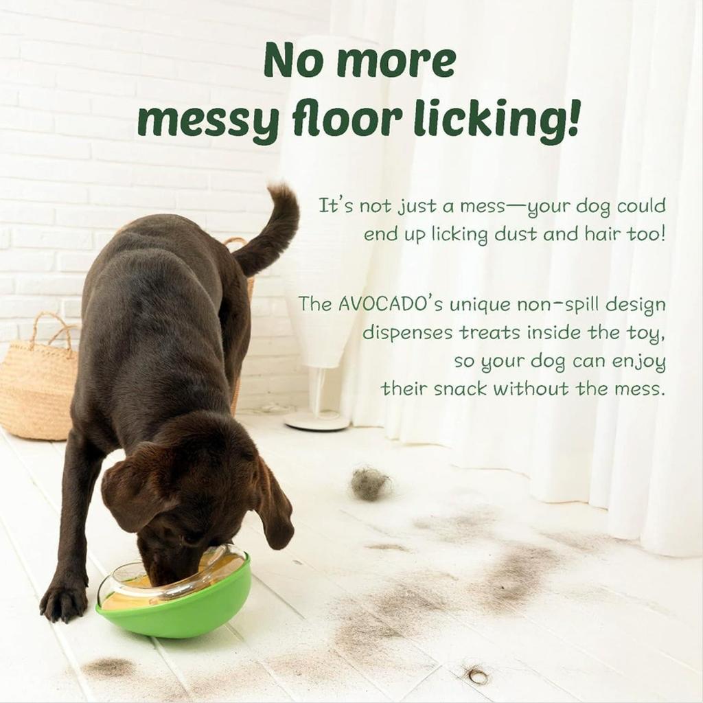 Avocado Pet Feeder Plastic Slow Feeder Dog Bowl Auto Food Dispenser Puppy Toy for Cats and Dogs Home