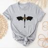 Fourth Wing Printed TShirt Women designer comic summer top feUnisex 2000s shortsleeved retro street Y2K casual tops clothing