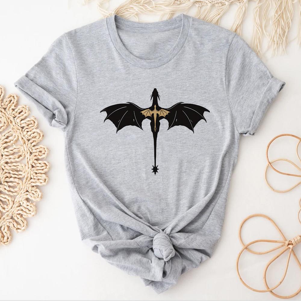 

Fourth Wing tshirts Women designer comic summer top female 2000s clothing 2XL
