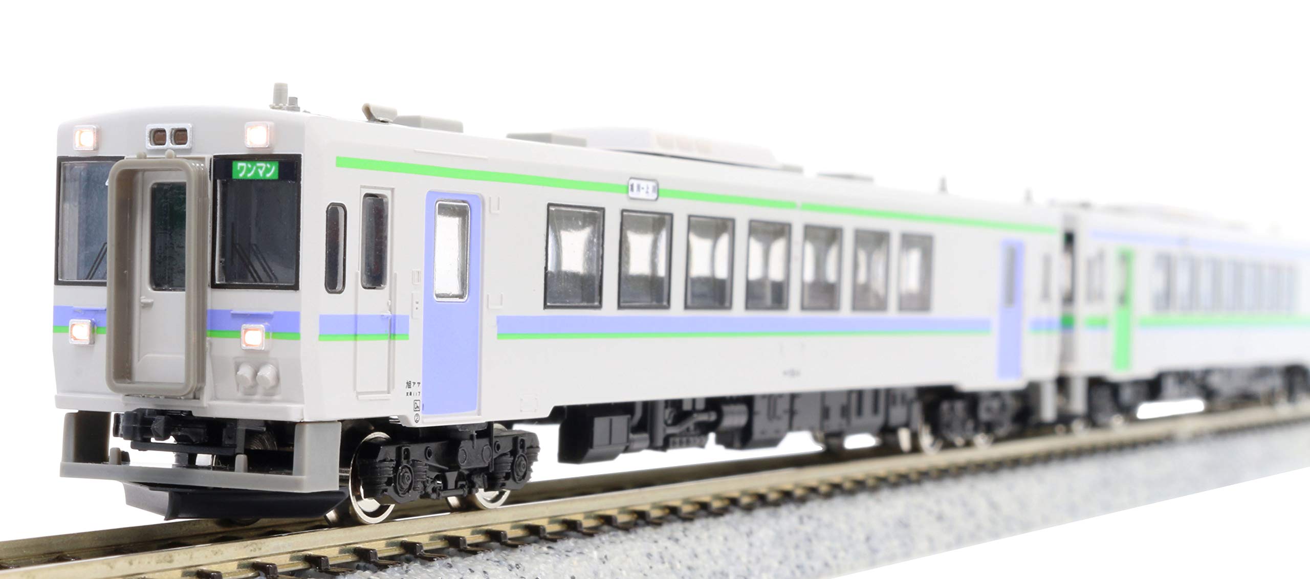 

Greenmax N Gauge JR Hokkaido Серия Kiha 150 Серия 0 Асахикава Цвет JR Hokkaido Линия Фурано Дизель-поезд Модель вагона, + Цвет, 50679, белый