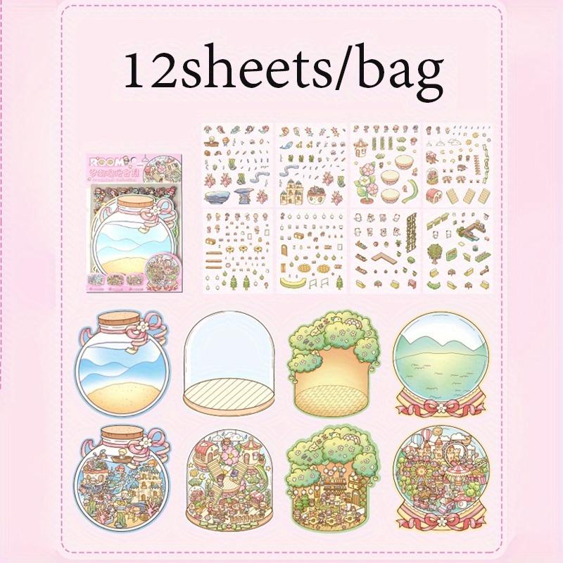 3D Scene Sticker Collection Multiple Miniature Landscape Sticker For Collage Creation DIY Sticker Decoration Scrapbook Stickers