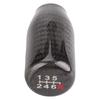 RASTP-New Carbon Fiber Gear Head 5-speed 6-speed Shift Handle Wave Stick Head Gear Head Car Modification Accessories