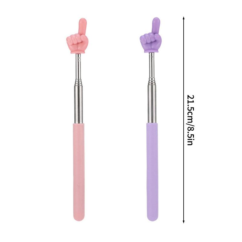 2Pcs Telescopic Teachers Pointer Retractable Classroom Pointer Sticks Finger Reading Guide Teaching Tools Whiteboard Pointer