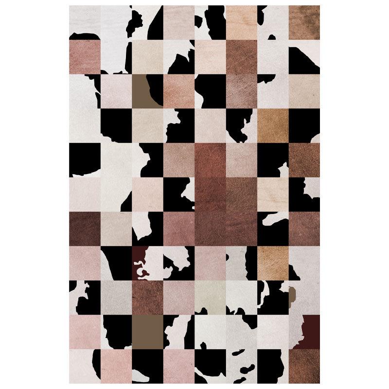 

Износостойкий ковер из скандинавской имитации коровьей кожи для гостиной или спальни 140x180 cm