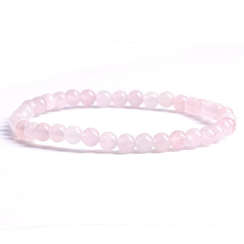 Natural Stone Beads Elastic Bracelets For Women Men 6mm Amethyst Quartzs Agates Black Onyx Beads Bracelet Female Jewelry Bangle