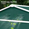 6.5ft X 3.5ft Metal Garden Storage Shed for Outdoor Tool Storage with Double Sliding Doors and 4 Vents, Green