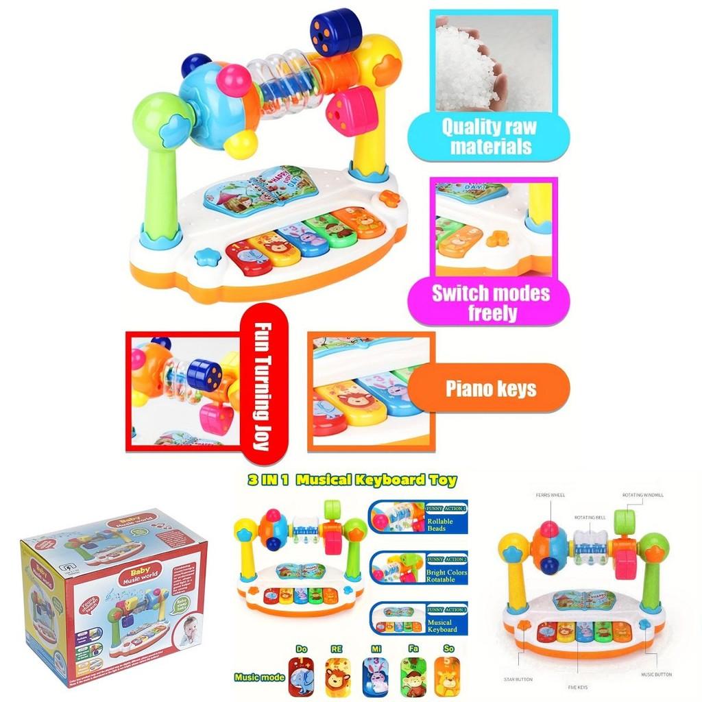 Baby Music Kingdom Electronic Piano Toy With Lights For Early Learning And Development