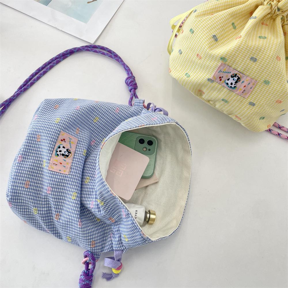 Drawstring Crossbody Bags Shopping Phone Bag Phone Pouch Key Lipstick Organizer Bag Drawstring Bags Coin Purse Drawstring Bag