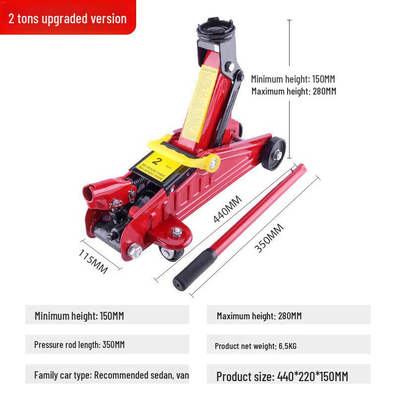 2-3 Ton Hydraulic Hand Car Jack Lifting Tool