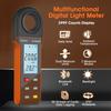 Digital Lux Meter 1-400,000Lux Connect To Phone APP Unilaterally At 90 Degrees or 270 Degrees Measure Illumination LCD Display
