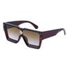 Square Fashion Men or Women Sunglasses Oversized Eyeglasses Hipster Vintage Big Frame Rivet Travel Driving Sun Glasses for Men