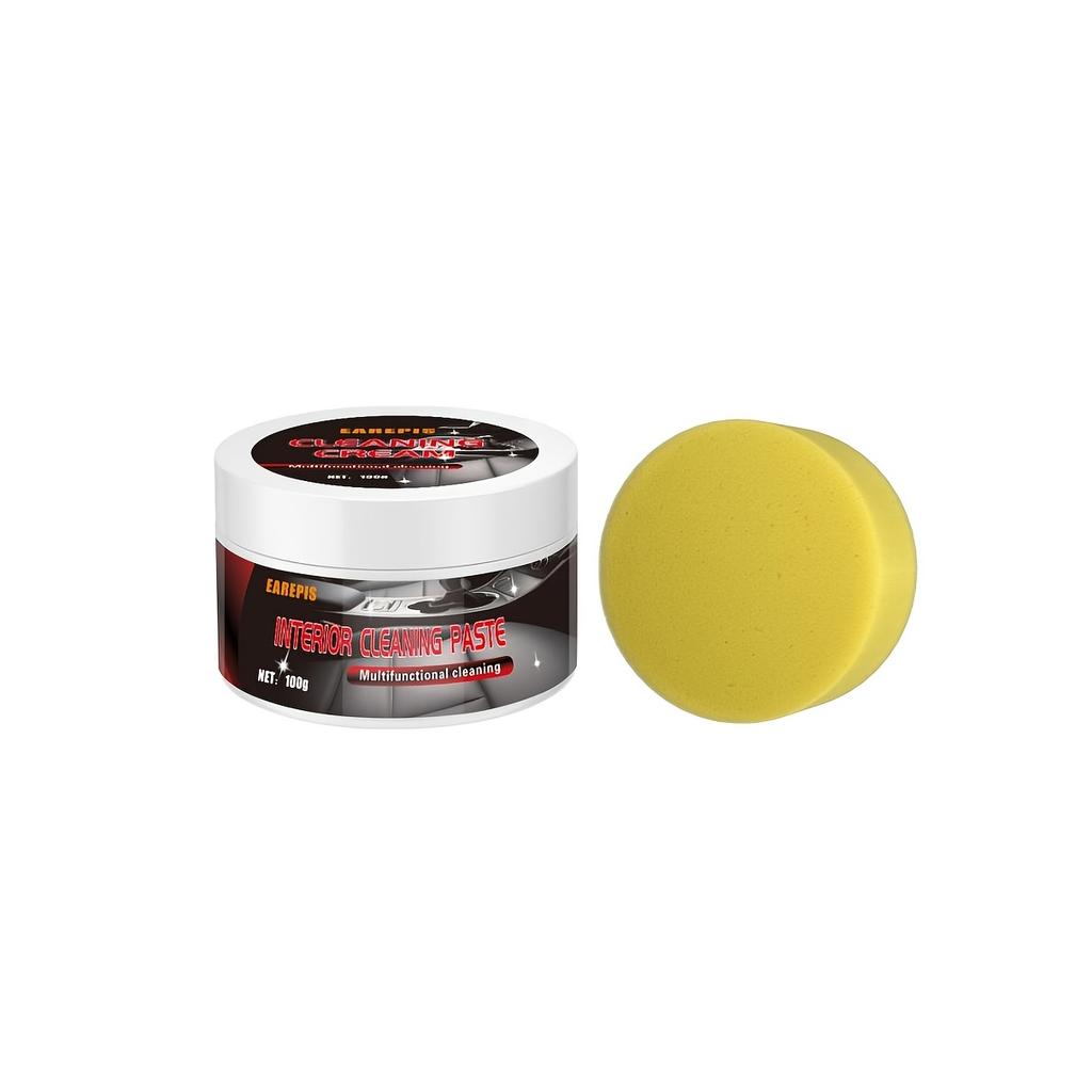 100G Multifunctional Leather Care Maintenance Oil Cleaning Cream, for Car Interior Leather Seat Bag Shoes Jacket Care Polishing