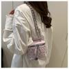 New Fashion Mini Quilted Box Bag for Women Diamond Stitch Faux Leather Chain Shoulder Crossbody Purse