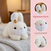 Fluffy Big Ear Rabbit Plush Toy Interactive Stuffed Animals Rabbit Toy  Birthday Parties
